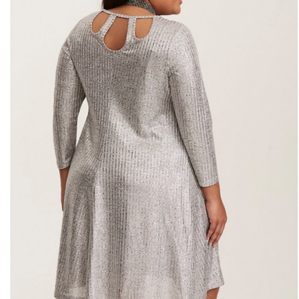 Torrid Sparkling Silver Dress